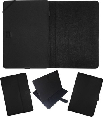Cutesy Flip Cover for Swipe Mtv Slate(Black, Cases with Holder)