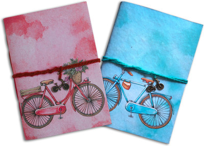 SP CREATION Handmade diary with Mattel charm A5 Diary No 92 Pages(Multicolor, Pack of 2)