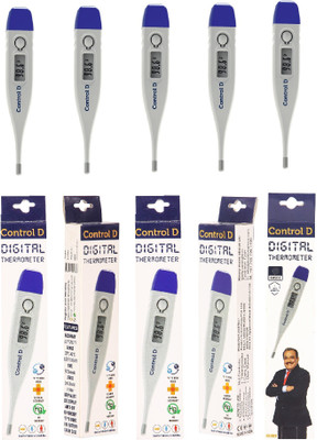Control D CDT05 Pack of 5 Digital Thermometer(White, Blue)