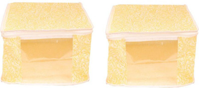 Ankit International Designer Non Woven Saree Cover set of 2 Pcs AI_002_PK02(Yellow)