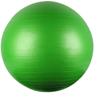 Fitguru EXERCISE BALL 55 CM GREEN WITH FOOT PUMP Gym Ball(With Pump)