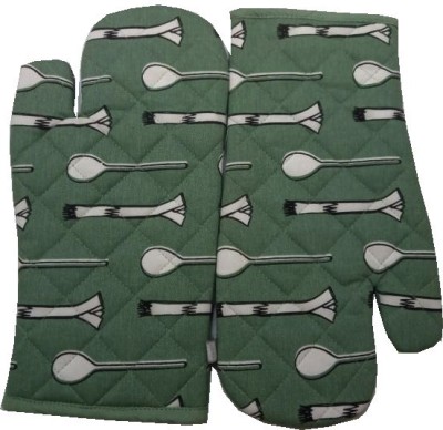 Tidy Green Cotton Kitchen Linen Set