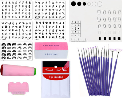 Royalkart Mega Combo Kit Of Nail Art Tools(multi)