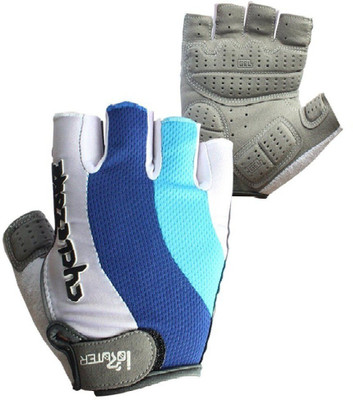 JERN Cyclezone Cycling/Biking Half Finger Shock Absorption Sports Gloves Cycling Gloves(Grey)