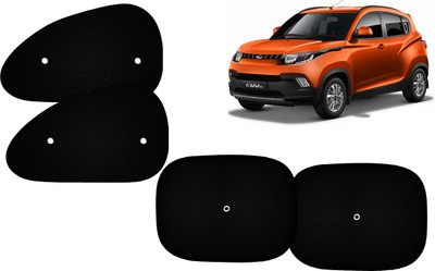 AUTO PEARL Side Window Sun Shade For Mahindra KUV 100(Black)