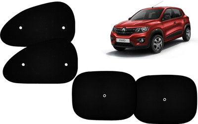 AUTO PEARL Side Window Sun Shade For Renault Kwid(Black)