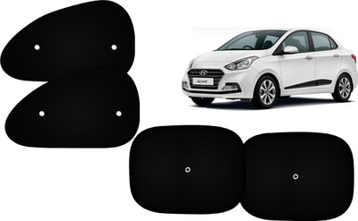 AUTO PEARL Side Window Sun Shade For Hyundai Xcent(Black)