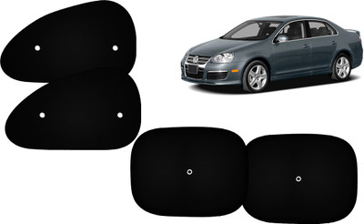 Autokite Side Window Sun Shade For Volkswagen Jetta(Black)