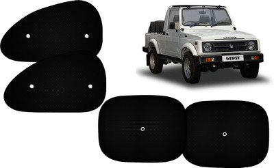 AUTO PEARL Side Window Sun Shade For Maruti Suzuki Gypsy King(Black)