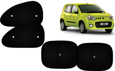 AUTO PEARL Side Window Sun Shade For Fiat Uno(Black)