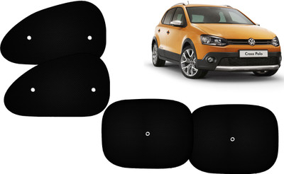 AUTO PEARL Side Window Sun Shade For Volkswagen Polo Cross(Black)