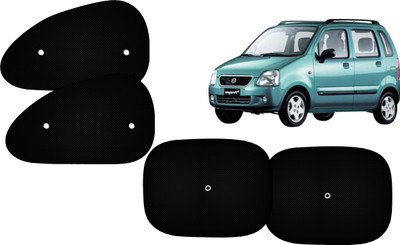 Autokite Side Window Sun Shade For Maruti Suzuki WagonR(Black)