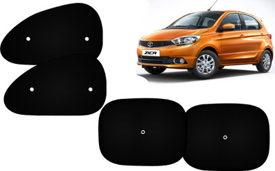 AUTO PEARL Side Window Sun Shade For Tata Zica(Black)