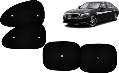 Autokite Side Window Sun Shade For Mercedes Benz S500(Black)