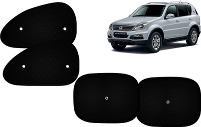 Autokite Side Window Sun Shade For SsangYong Rexton(Black)