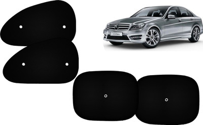 AUTO PEARL Side Window Sun Shade For Mercedes Benz C-Class(Black)