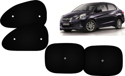 Autokite Side Window Sun Shade For Honda Amaze(Black)