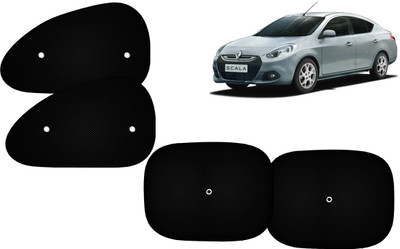 Autokite Side Window Sun Shade For Renault Scala(Black)