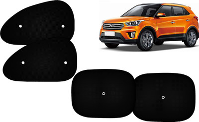 AUTO PEARL Side Window Sun Shade For Hyundai Creta(Black)
