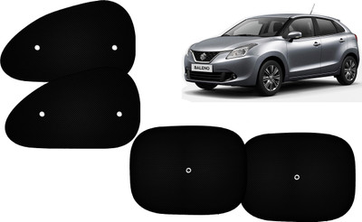 AUTO PEARL Side Window Sun Shade For Maruti Suzuki Baleno(Black)