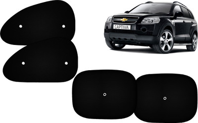 Autokite Side Window Sun Shade For Chevrolet Captiva(Black)
