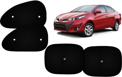 Autokite Side Window Sun Shade For Toyota Yaris(Black)