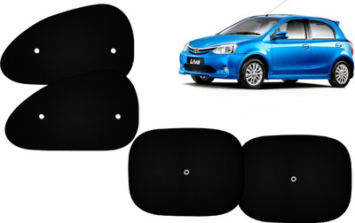 AUTO PEARL Side Window Sun Shade For Toyota Etios Liva(Black)