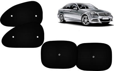 Autokite Side Window Sun Shade For Mercedes Benz C180(Black)