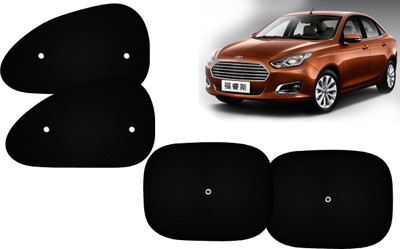 Autokite Side Window Sun Shade For Ford Escort(Black)