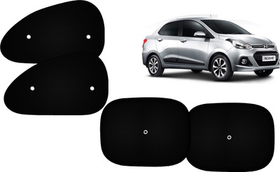 AUTO PEARL Side Window Sun Shade For Hyundai Xcent(Black)