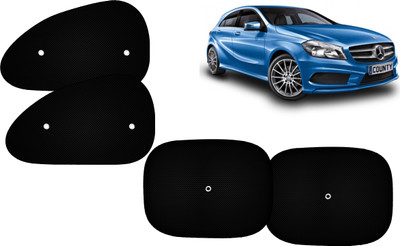 Autokite Side Window Sun Shade For Mercedes Benz A180(Black)