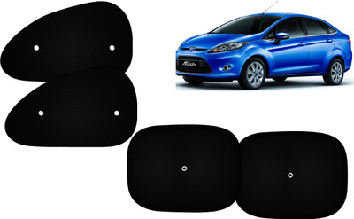 Autokite Side Window Sun Shade For Ford Fiesta Old(Black)