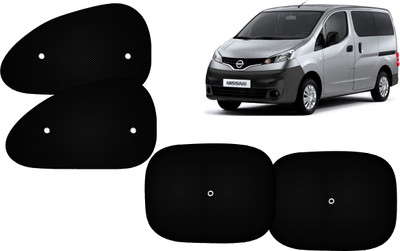 Autokite Side Window Sun Shade For Nissan Evalia(Black)