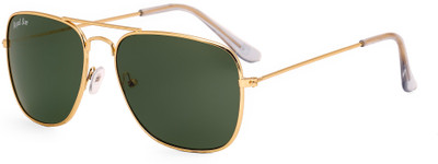 Royal Son Rectangular Sunglasses(Green)