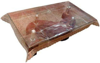 Casanest Solid 4 Seater Table Cover(Brown, PVC)