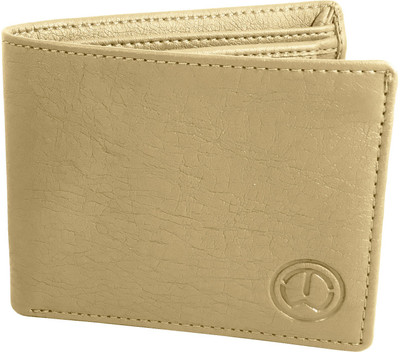 ShabCreation Men Casual Beige Artificial Leather Wallet(5 Card Slots)