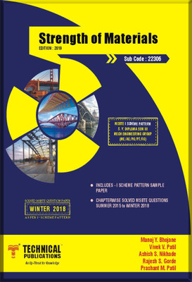 Strength of Materials for MSBTE I Scheme (III - ME - 22306)(English, Paperback, A. S. Nikhade M. Y. Bhojane P. M. Patil V. V. Patil R. S. Gorde)