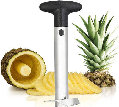 GORICH Stainless Steel Fruit Pineapple Corer Slicer Peeler Pineapple Slicer(1 Pine apple cutter)