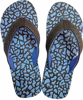 Doctor Verified Women Flip Flops(Blue , 8)