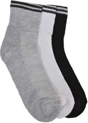 RAJAVI Men & Women Self Design, Solid Ankle Length(Pack of 3)