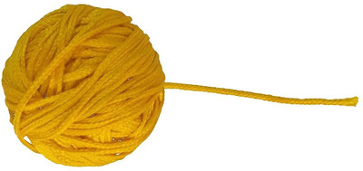 Woriox Silk Dhaga, Yellow Thread, Nazar Dhaga -20 Mtr Thread(20 m Pack of1)