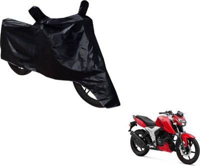 MMSSTAR Waterproof Two Wheeler Cover for TVS(Apache, Black)