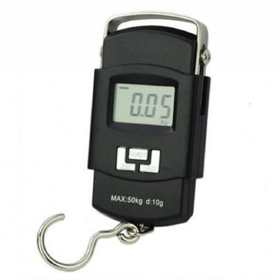 BUYWELL A08 50kg Handheld LCD Display Electronic Digital Travel Luggage Weighing Scale(Black)