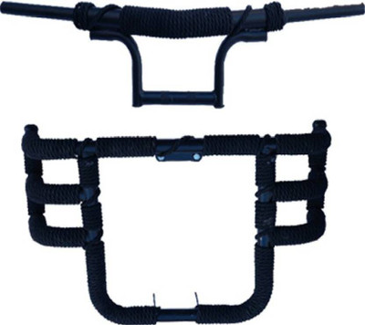 WHEETOYKART Royal alloy 67 Leg Guard 3 Pipe Rope with Handle Bar Rope Bike Crash Guard(Royal Enfield)