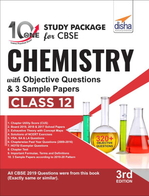 10 in One Study Package for CBSE Chemistry Class 12 with Objective Questions & 3 Sample Papers 3rd Edition(English, Paperback, Disha Experts)