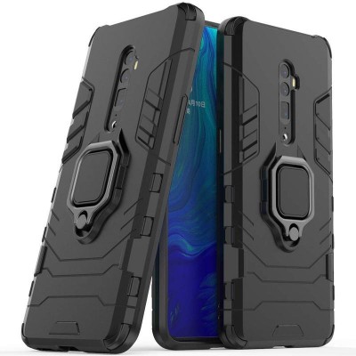 Elica Bumper Case for Oppo Reno 10x zoom(Black, Rugged Armor, Pack of: 1)