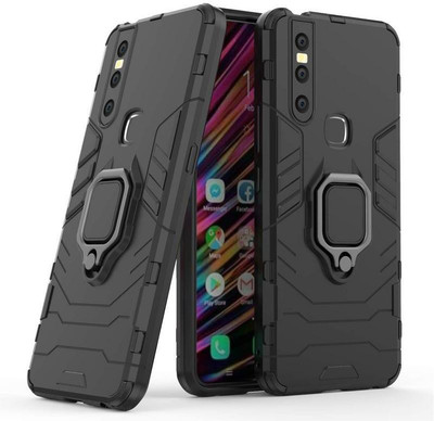 Helix Bumper Case for vivo V15(Black, Rugged Armor, Pack of: 1)