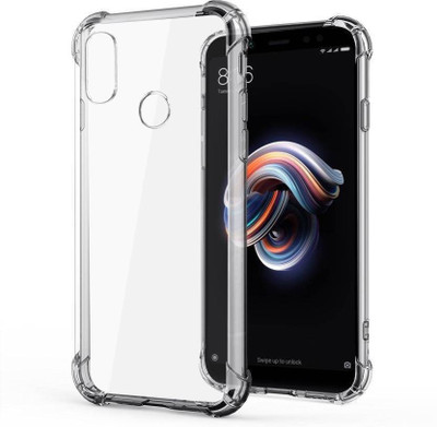 coverplay Bumper Case for Mi Redmi Note 5 Pro(Transparent, Silicon)