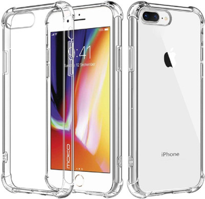coverplay Bumper Case for Apple iPhone 7 Plus, Apple iPhone 8 Plus(Transparent, Silicon)