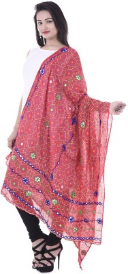 Apratim Cotton Silk Embroidered Women Dupatta